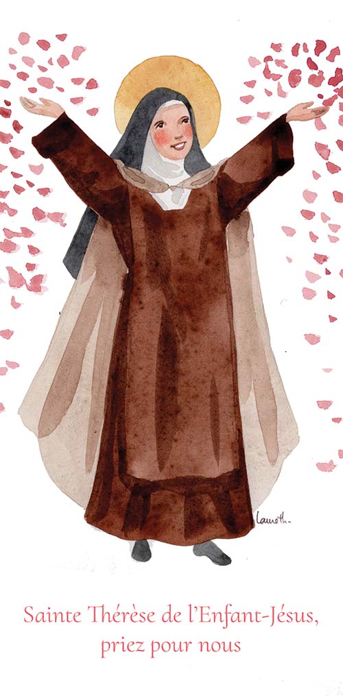 BÂCHE ILLUSTREE SAINTE THERESE DE L'ENFANT-JESUS