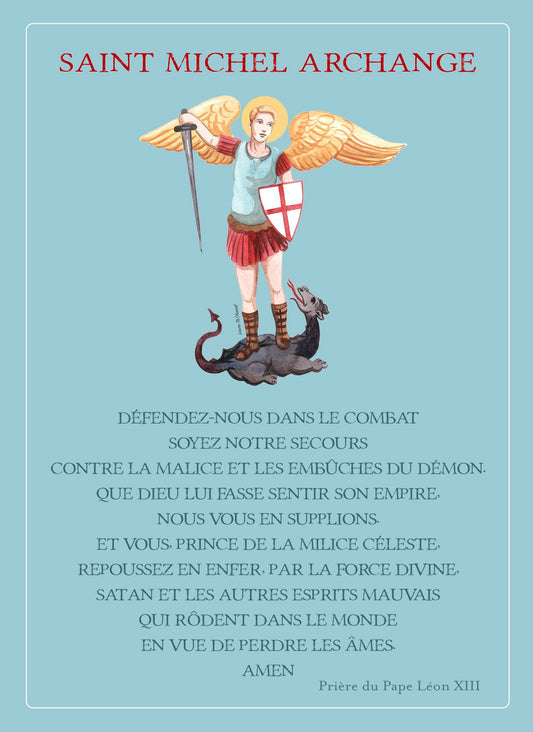 AFFICHE A4/A3 PRIERE ST MICHEL