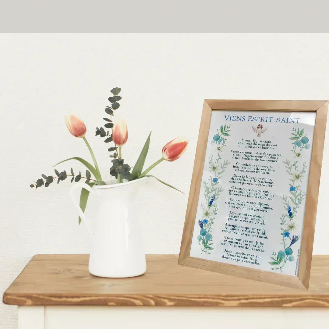 AFFICHE A4 VIENS ESPRIT SAINT - Laure Th.Chanal Illustrations