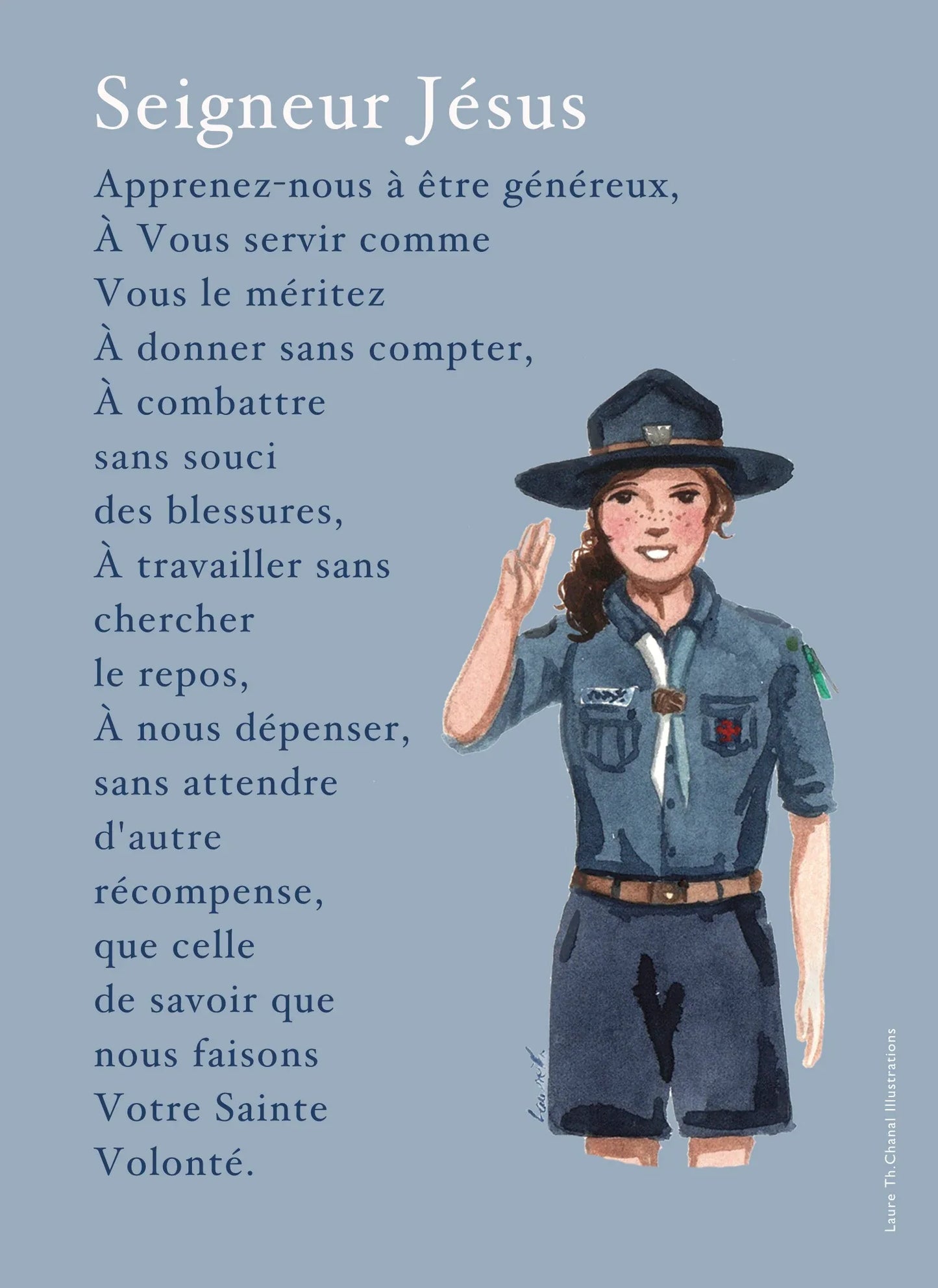 CARTE PRIERE GUIDE - Laure Th.Chanal Illustrations