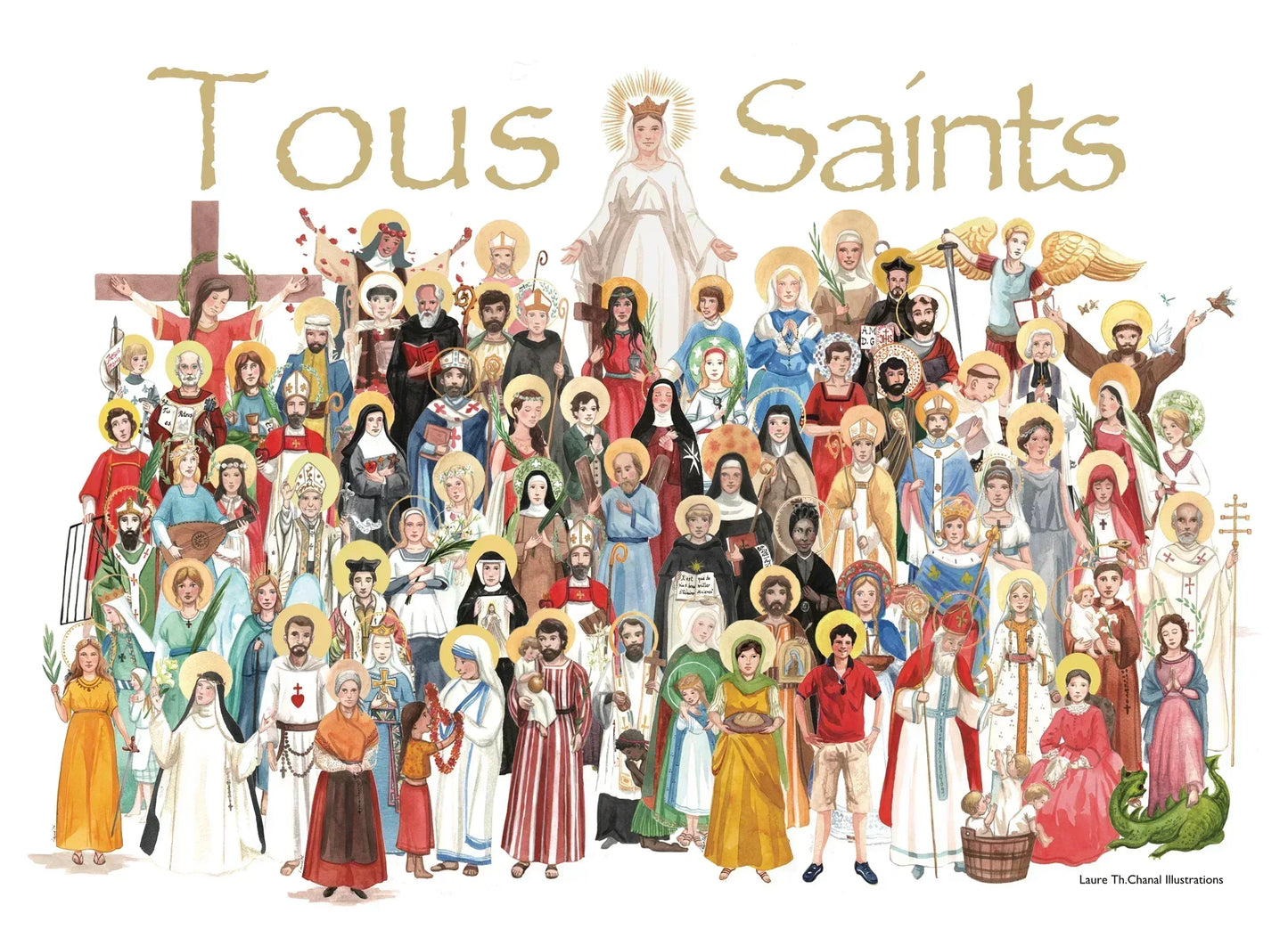 AFFICHE A4/A3/A2 TOUSSAINT - Laure Th.Chanal Illustrations