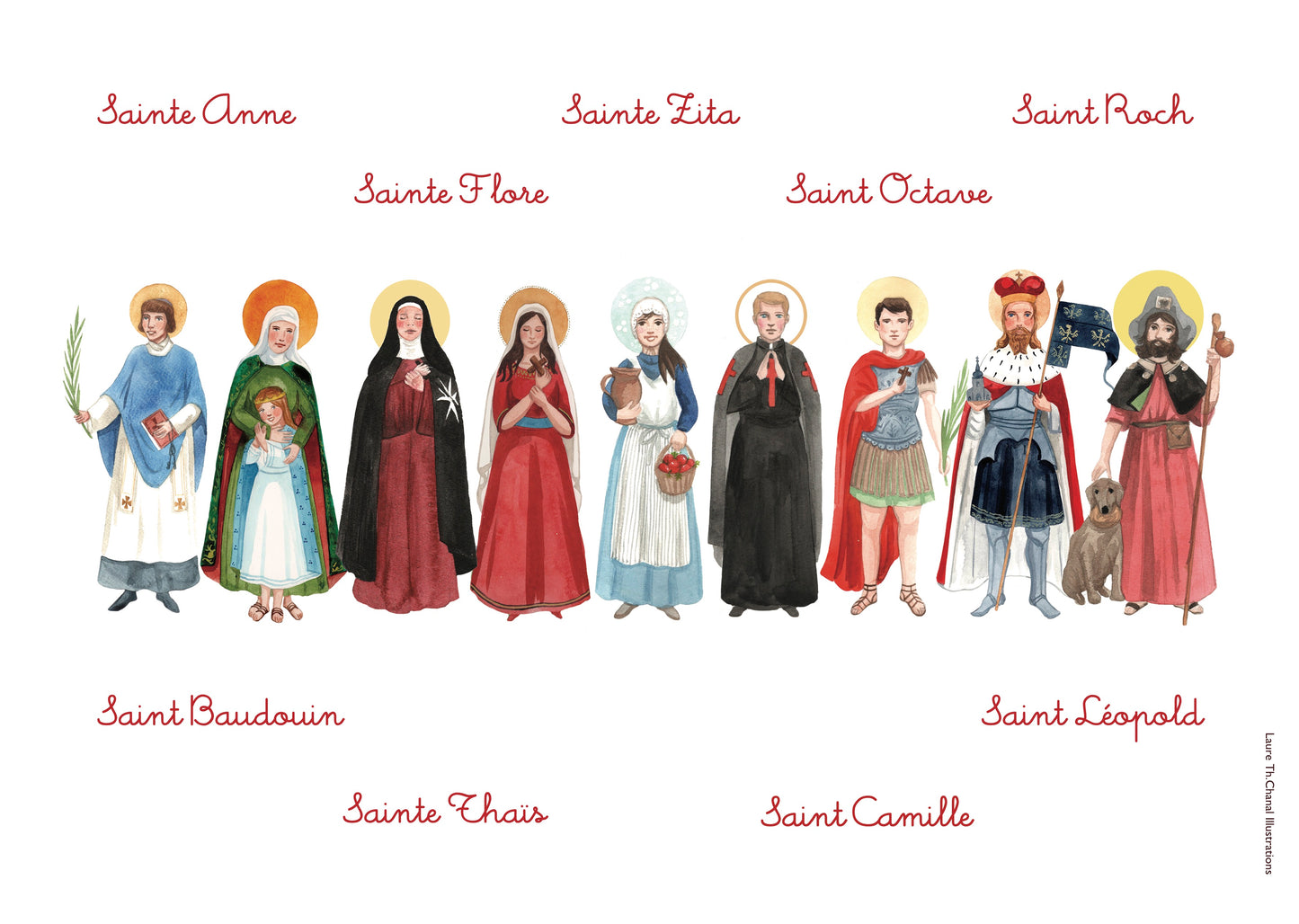 AFFICHE DES SAINTS DE LA FAMILLE