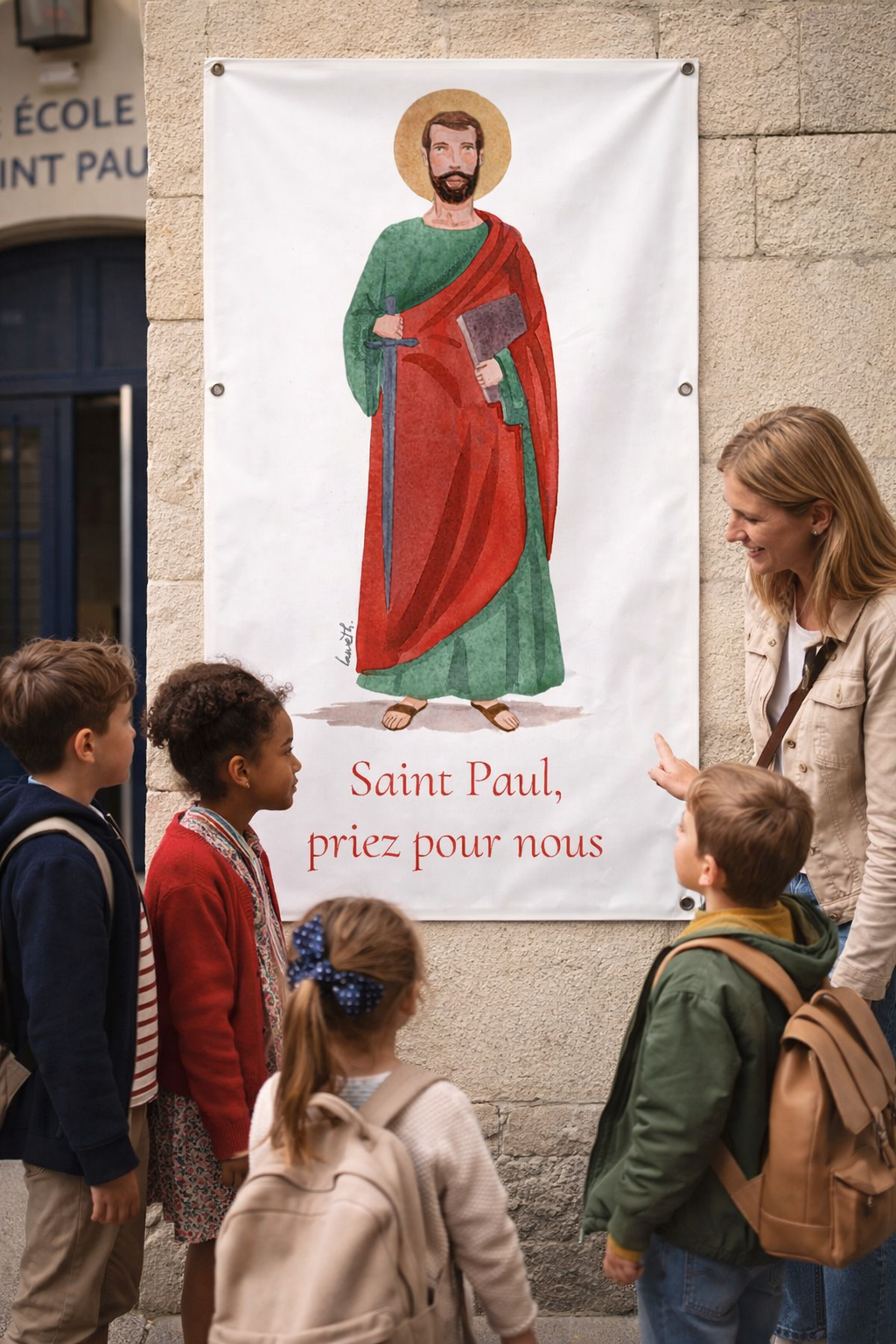 BÂCHE ILLUSTREE SAINT PAUL DE TARSE