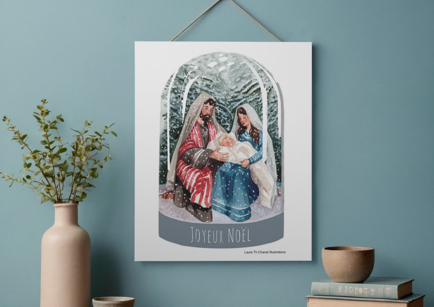 CARTE DE NOËL "NATIVITE AUX ANGES"