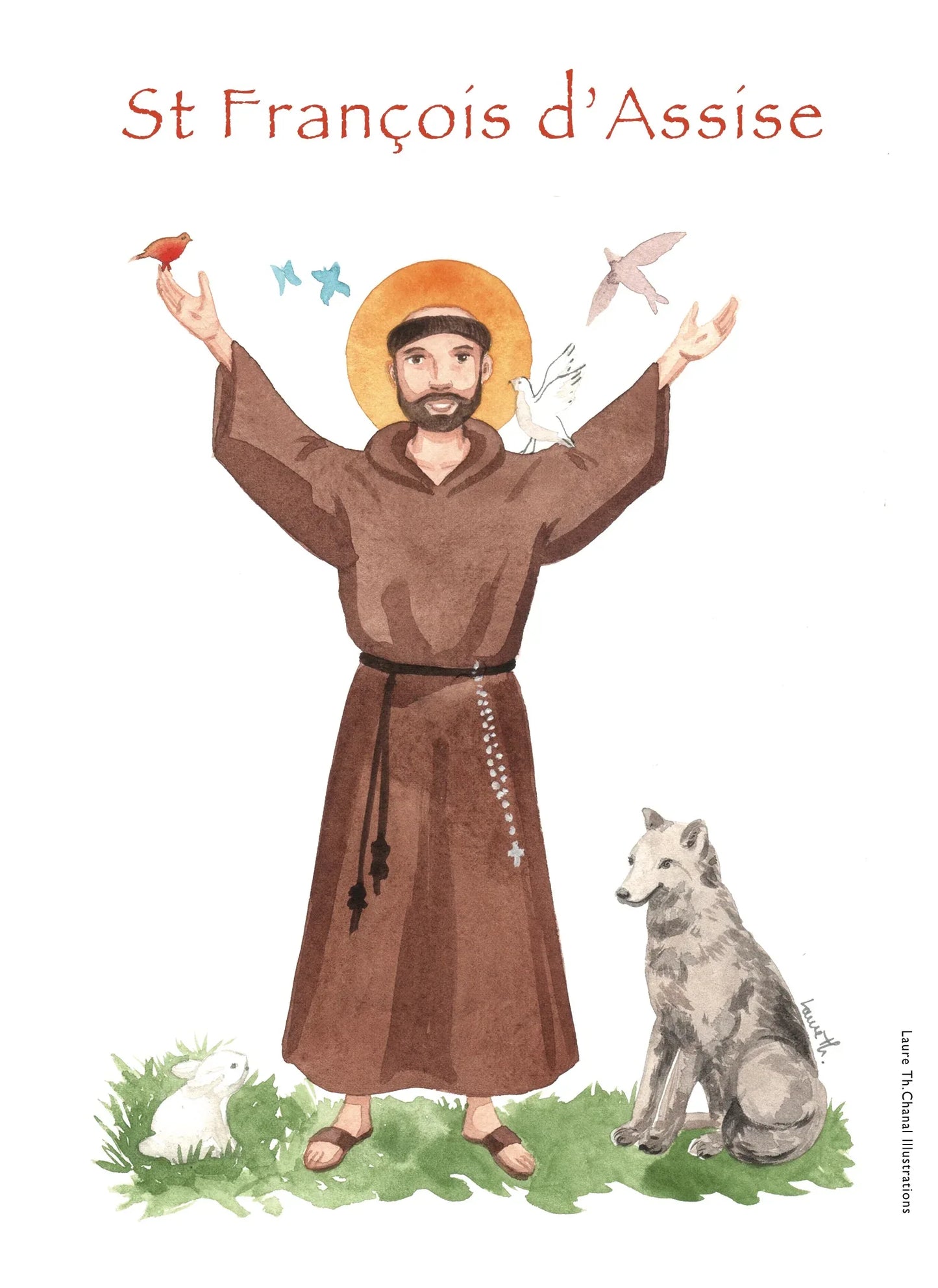 FRANÇOIS D'ASSISE - Laure Th.Chanal Illustrations