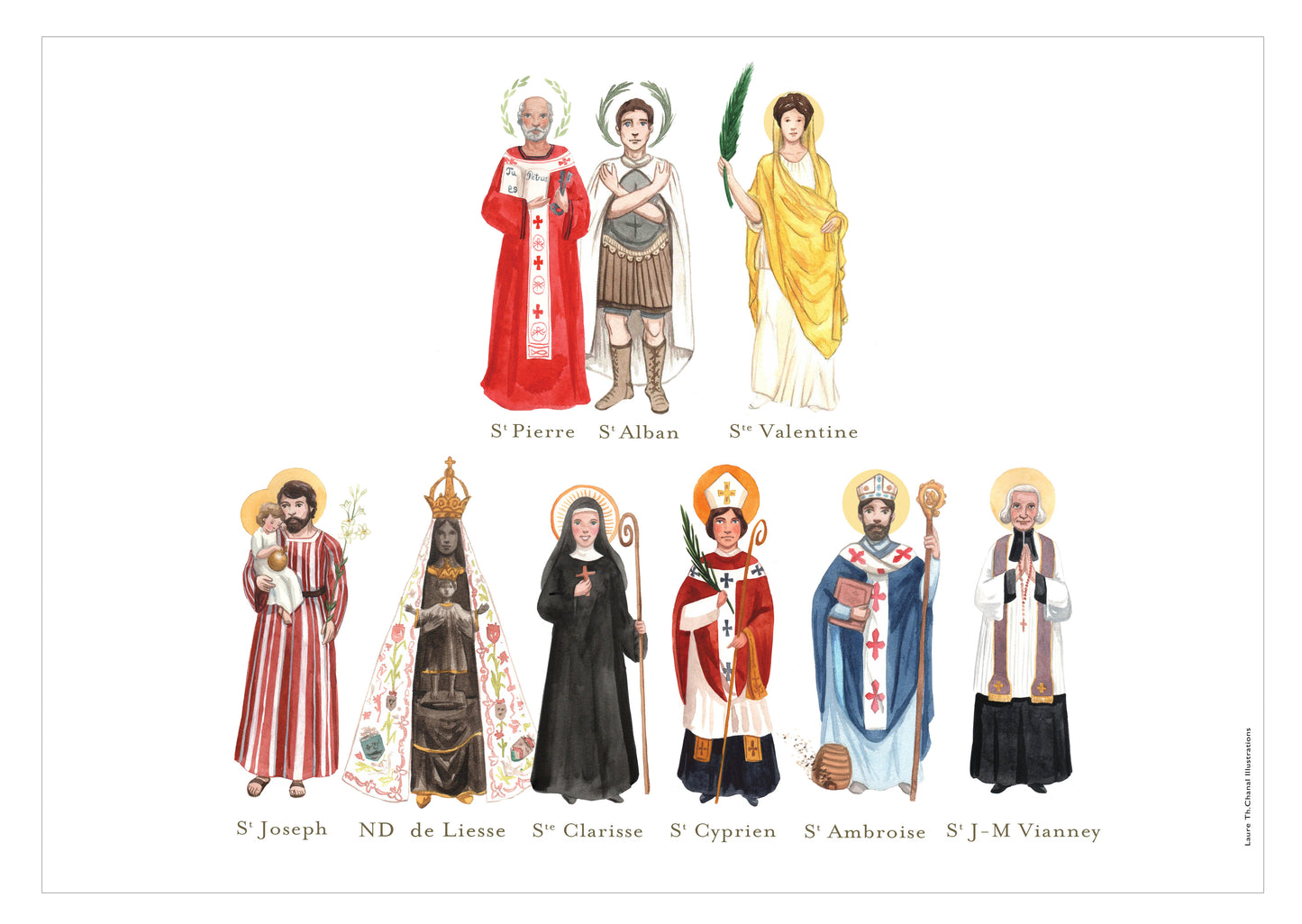 AFFICHE DES SAINTS DE LA FAMILLE