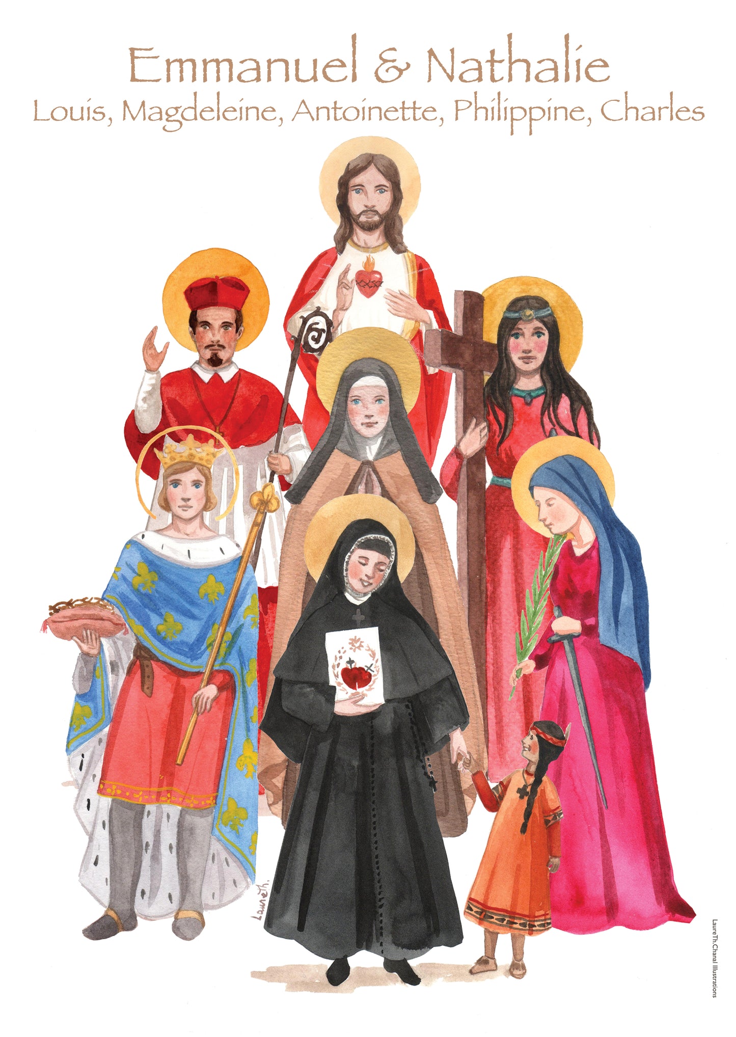 AFFICHE DES SAINTS DE LA FAMILLE
