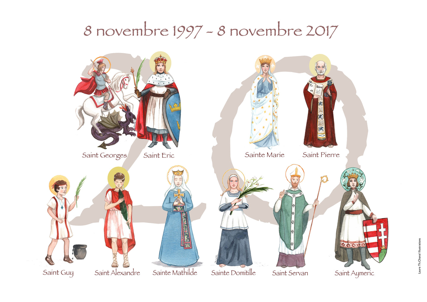 AFFICHE DES SAINTS DE LA FAMILLE