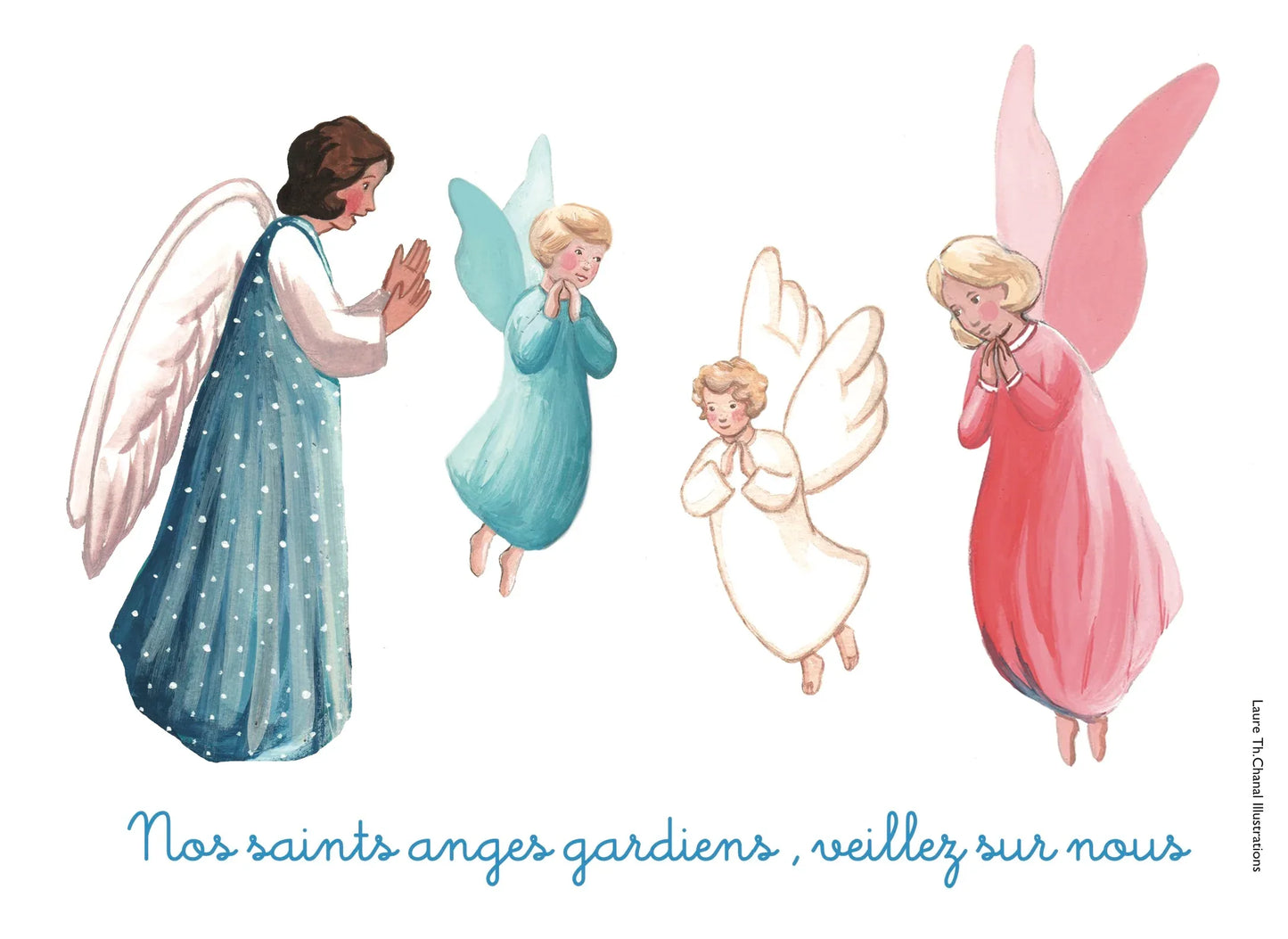 CARTE NOS ANGES GARDIENS - Laure Th.Chanal Illustrations