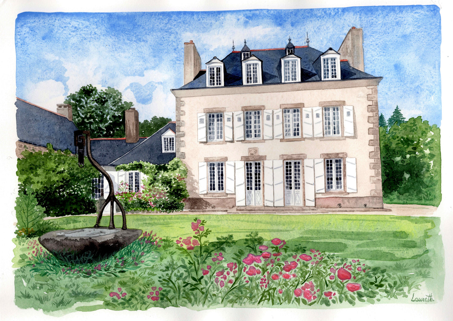 AQUARELLE ARCHITECTURE/PAYSAGE