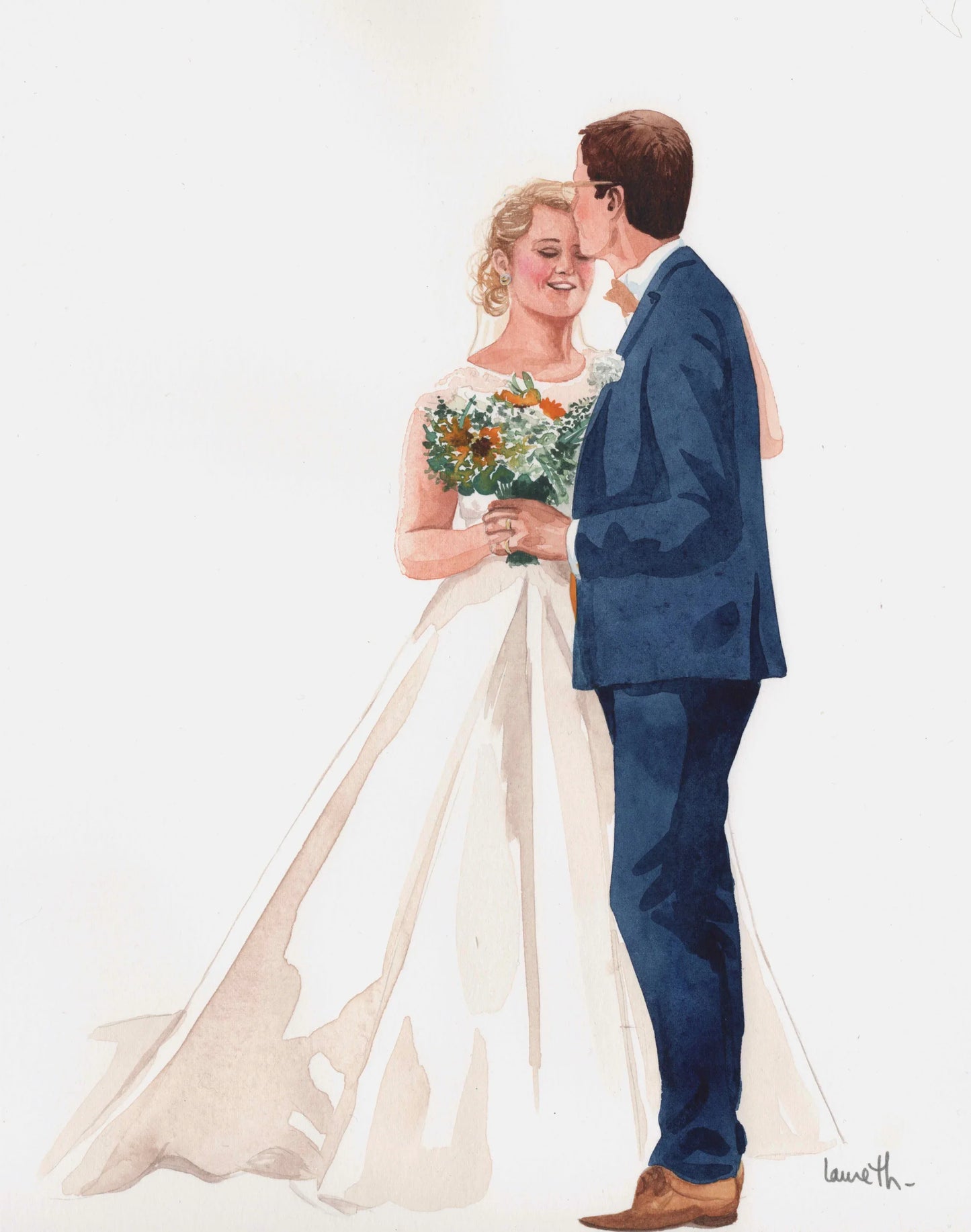 PORTRAIT DES MARIÉS - Laure Th.Chanal Illustrations