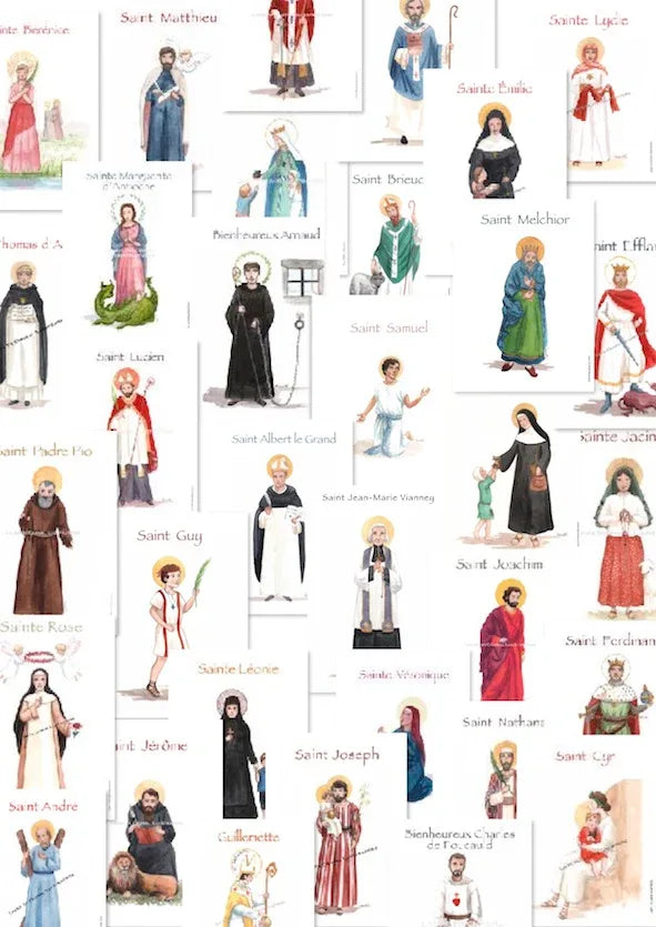 COMMANDE D'UNE CARTE DE SAINT EN COURS DE RÉEDITION - Laure Th.Chanal Illustrations