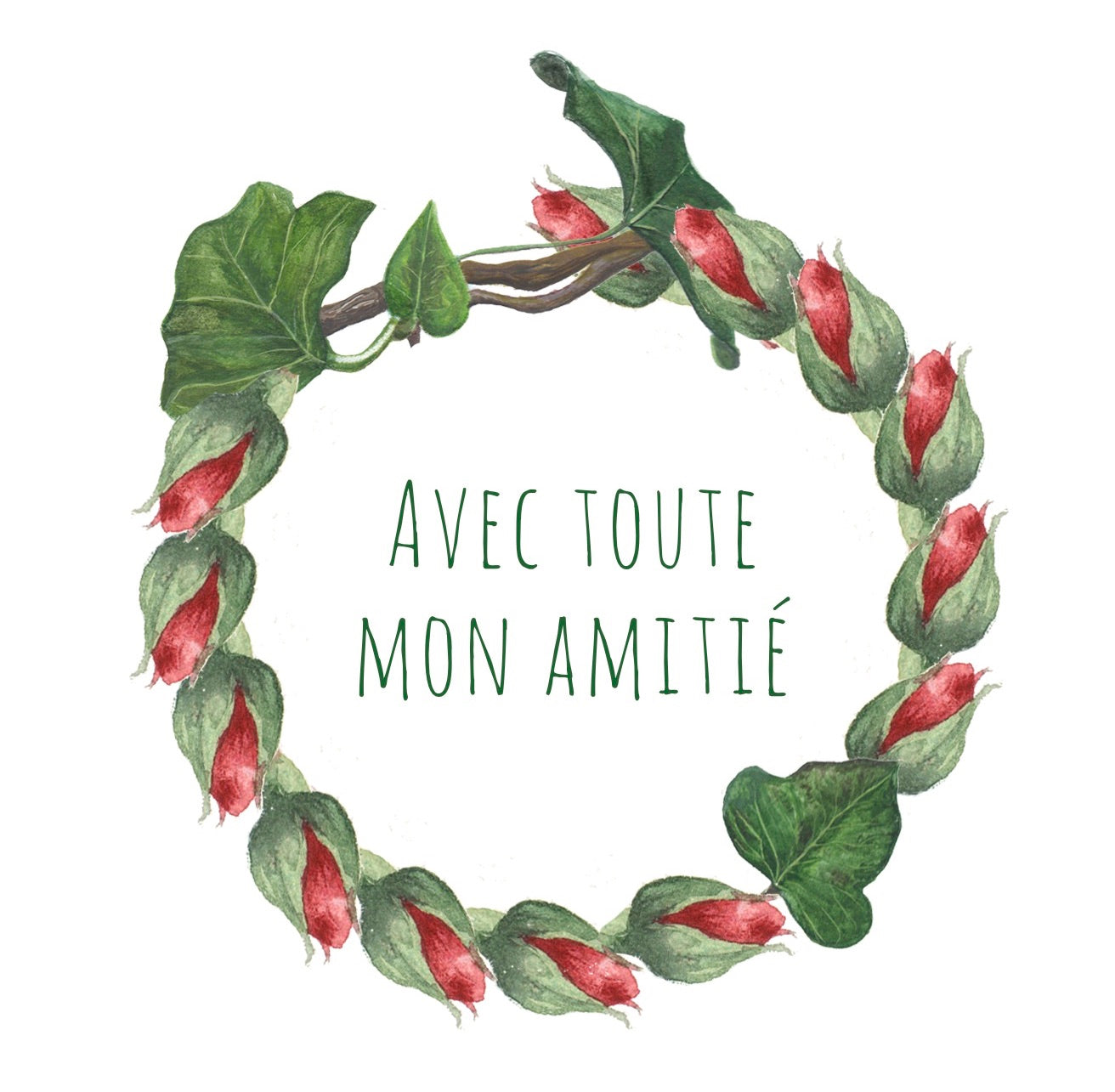 CARTE AVEC MON AMITIÉ