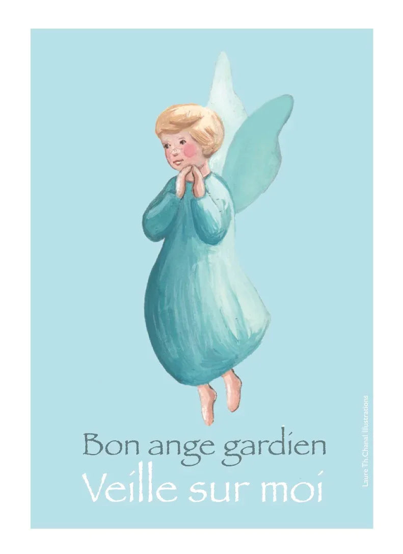 CARTE ANGE BLEU - Laure Th.Chanal Illustrations