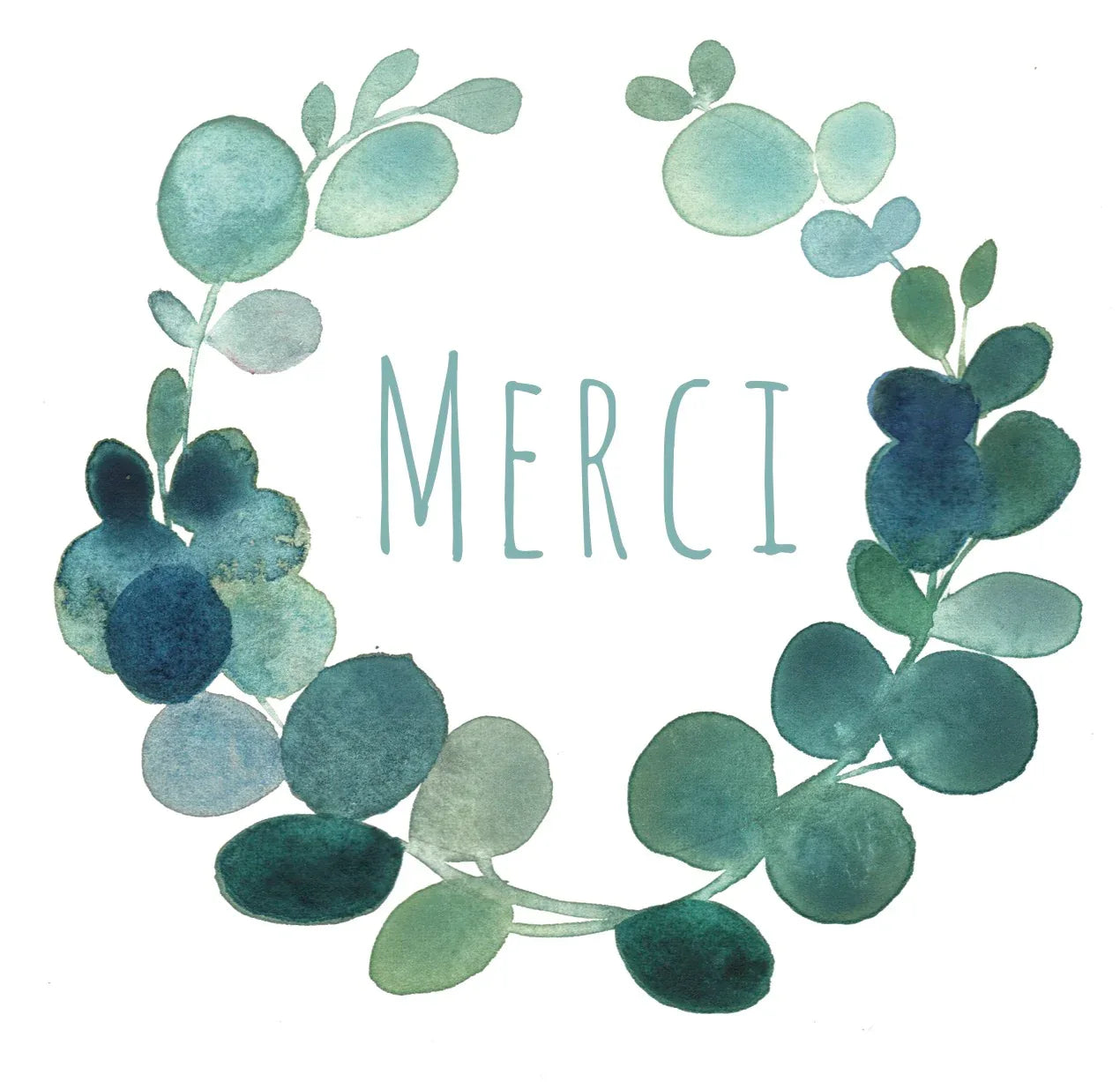 CARTE MERCI EUCALYPTUS - Laure Th.Chanal Illustrations