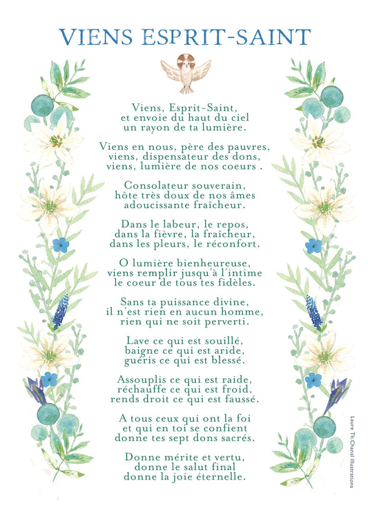 AFFICHE A4 VIENS ESPRIT SAINT