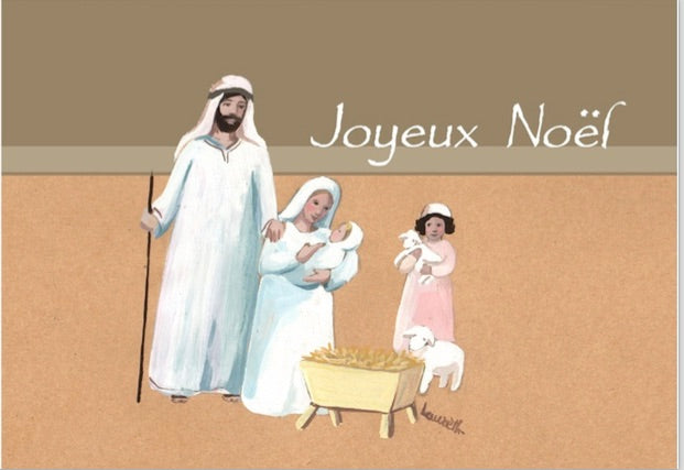 CARTE CRECHE BLANCHE