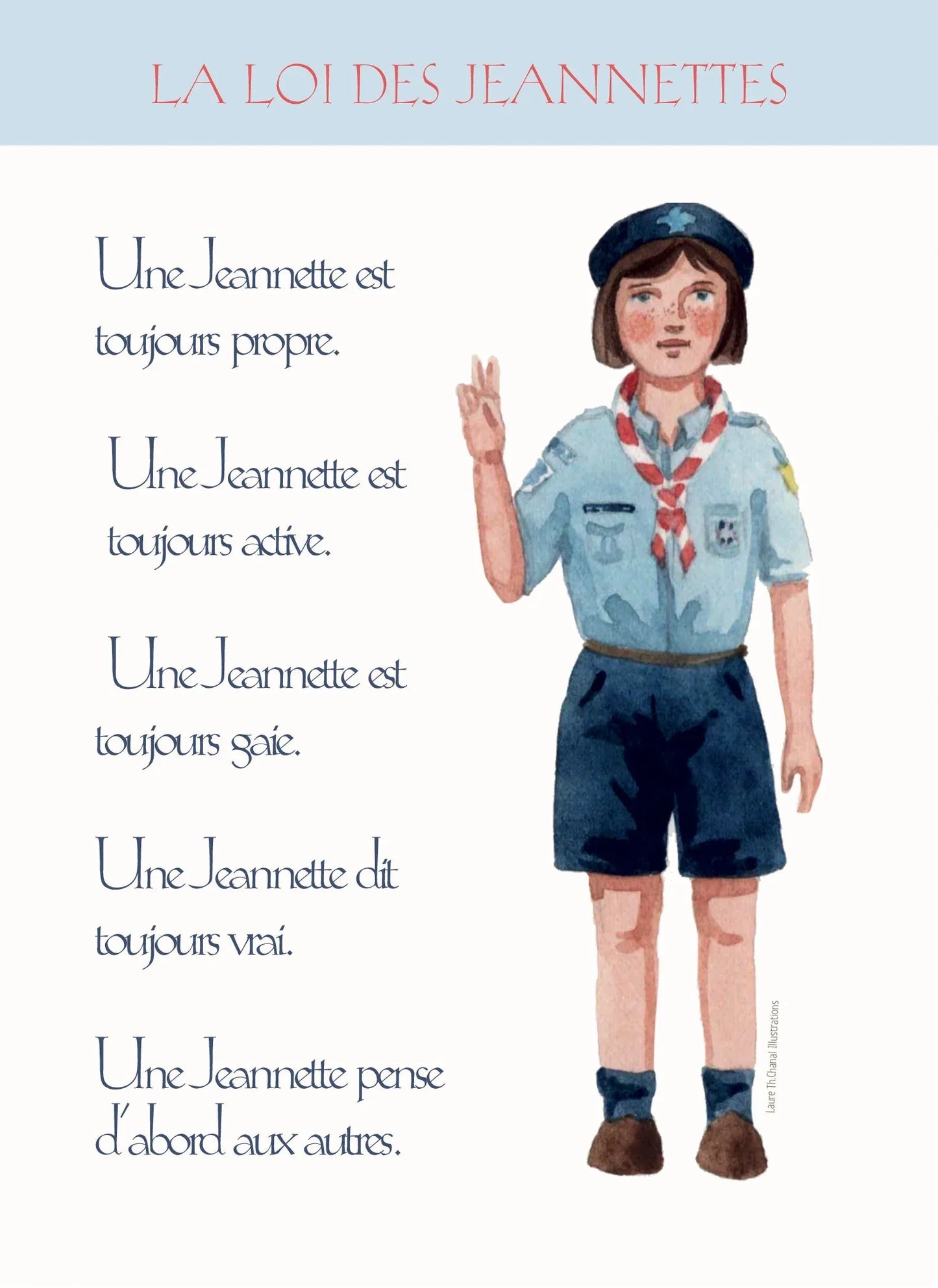 CARTE LA LOI DES JEANNETTES - Laure Th.Chanal Illustrations