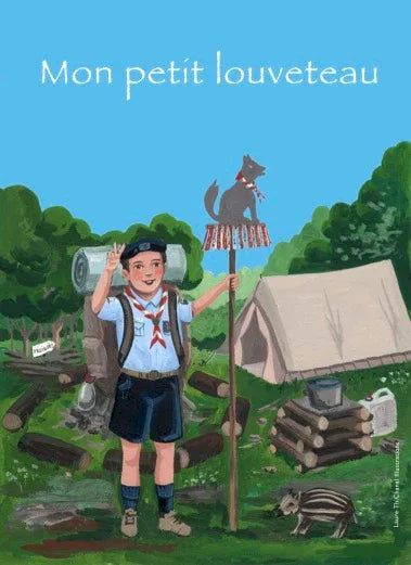 CARTE MON PETIT LOUVETEAU - Laure Th.Chanal Illustrations