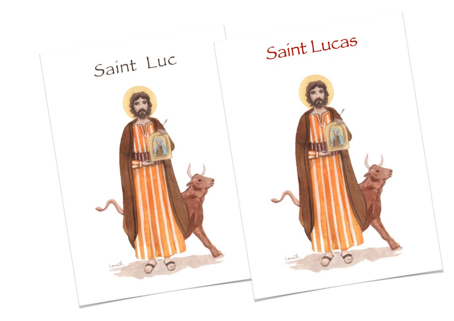 Carte Saint-Patron — Visuel catalogue & Prénom personnalisé