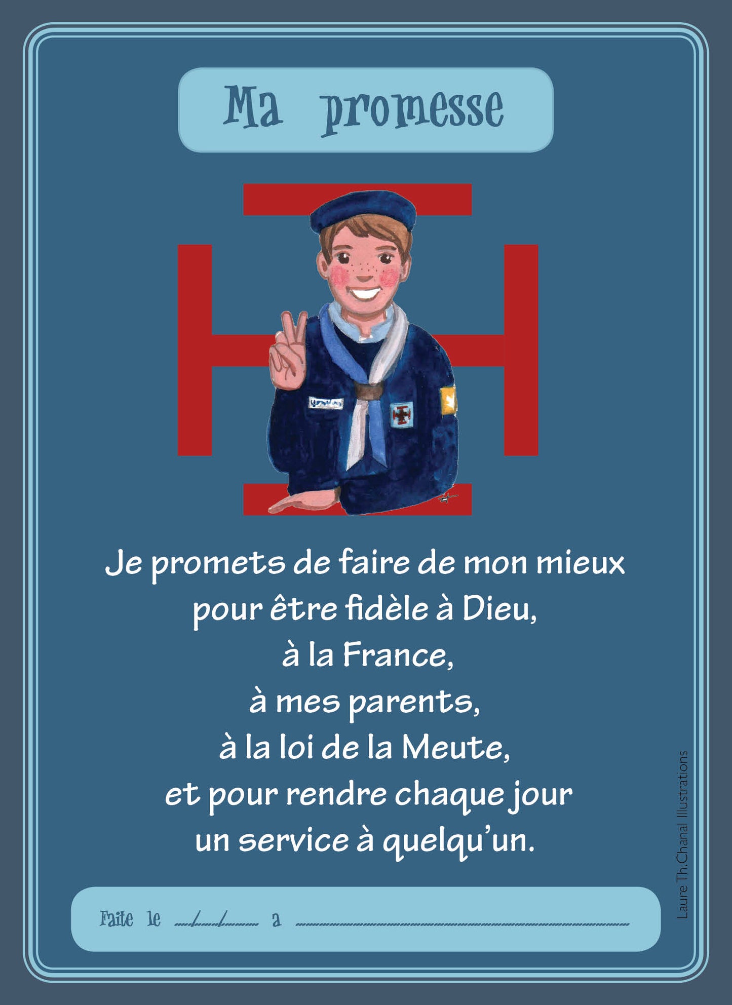 CARTE PROMESSE LOUVETEAU