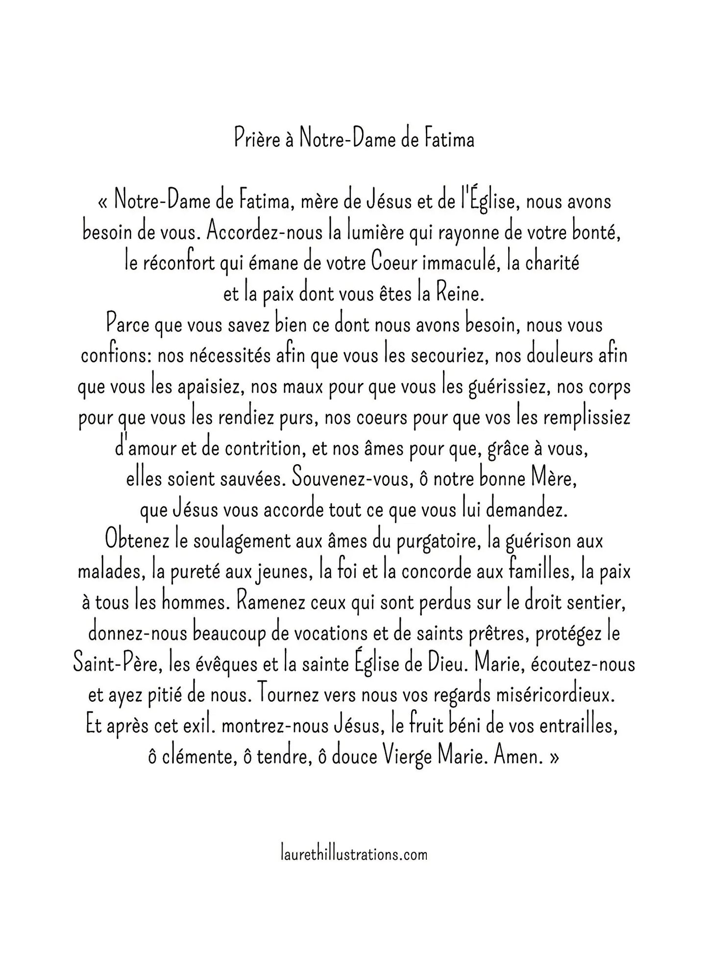 NOTRE-DAME DE FATIMA - Laure Th.Chanal Illustrations