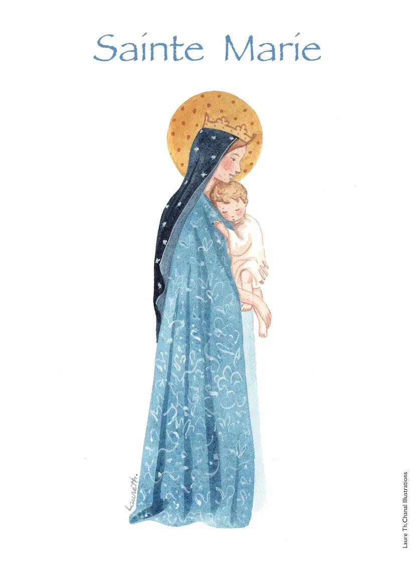 MARIE (COURONNÉE) - Laure Th.Chanal Illustrations