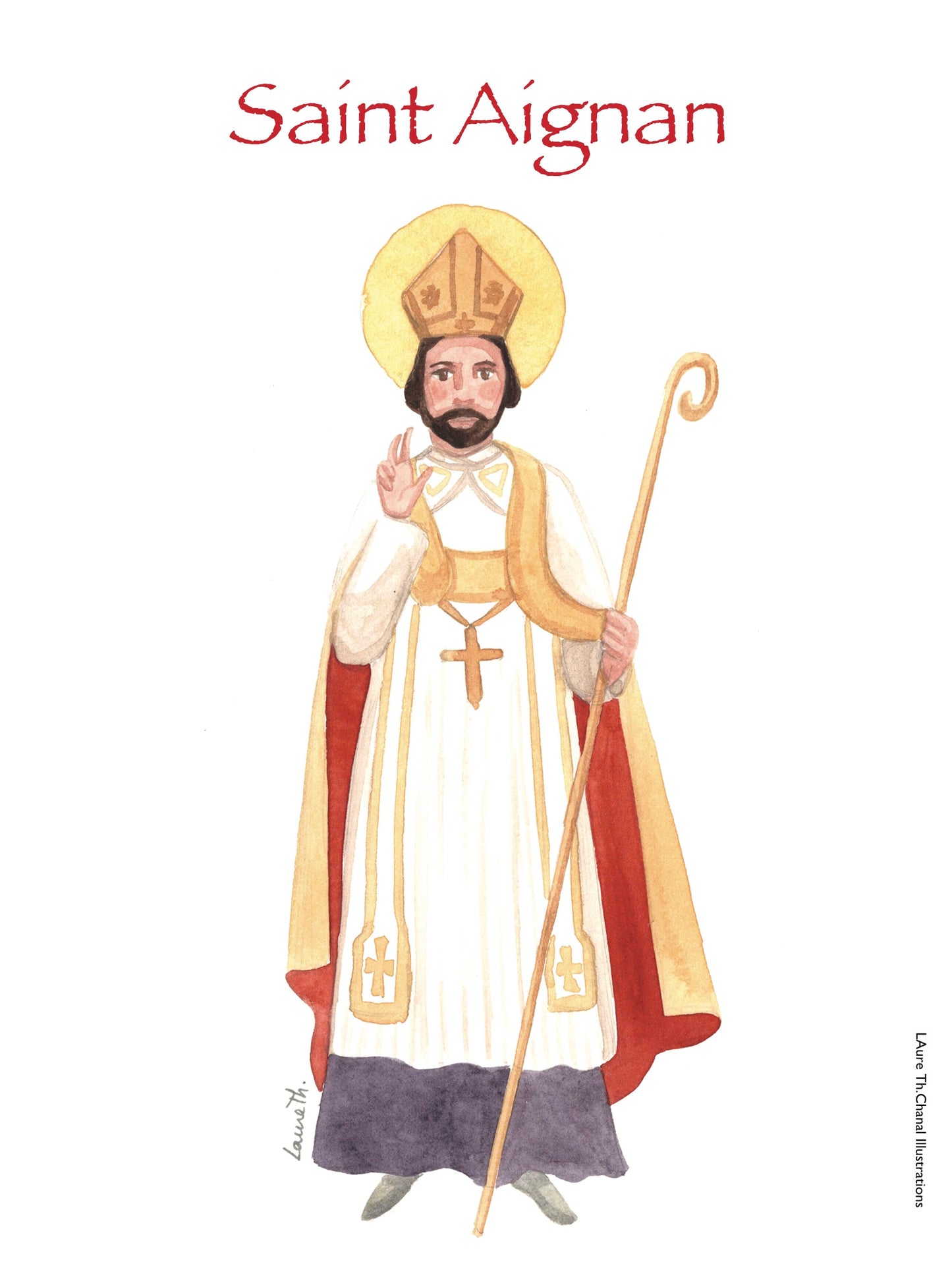 ;AIGNAN;ST AIGNAN;PATRON SAINTS CARDS / SAINTS IN A;50;Active;5