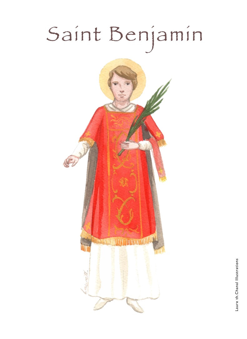 ;BENJAMIN;SAINT BENJAMIN;PATRON SAINTS CARDS / SAINTS IN B;-;Active;5
