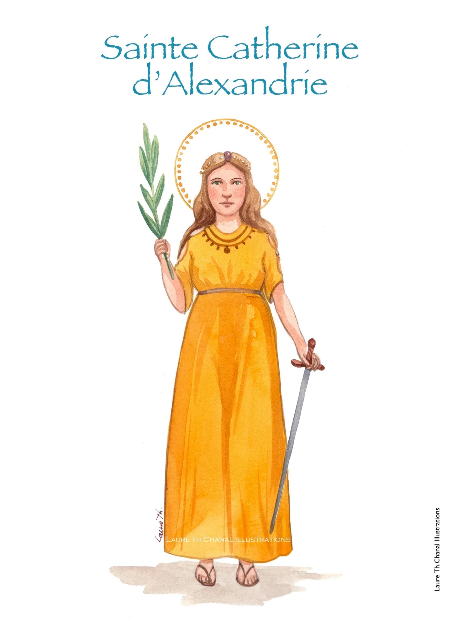 CATHERINE D'ALEXANDRIE - Laure Th.Chanal Illustrations
