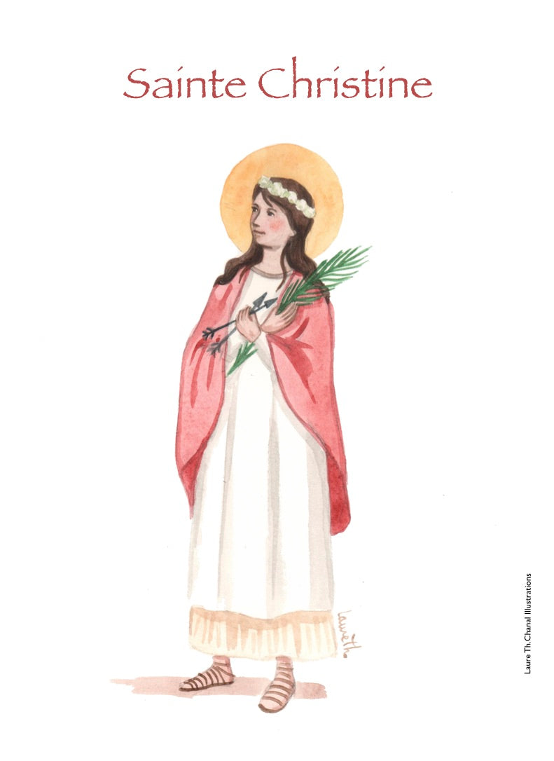 ;CHRISTINE;HEILIGE CHRISTINE;PATRONS SAINTS CARDS / SAINTS IN C;-;Active;5