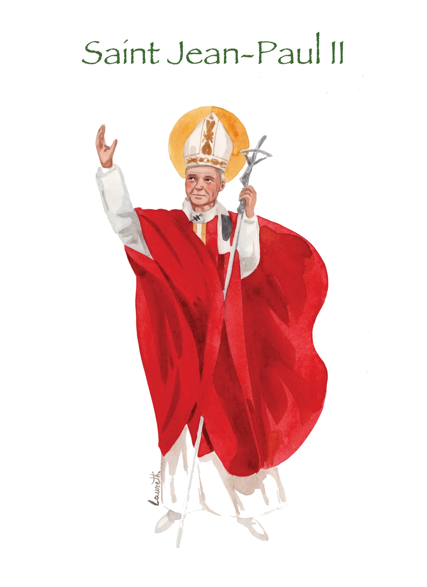 JEAN-PAUL II ( ROUGE) - Laure Th.Chanal Illustrations