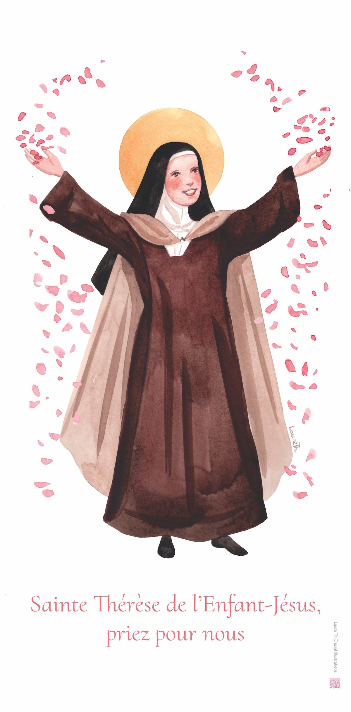 BÂCHE ILLUSTREE SAINTE THERESE DE L'ENFANT-JESUS