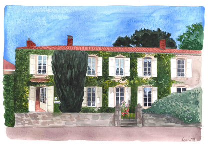 AQUARELLE ARCHITECTURE/PAYSAGE - Laure Th.Chanal Illustrations