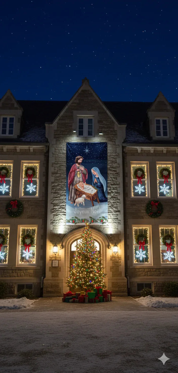 BÂCHE GRAND FORMAT NATIVITE - Laure Th.Chanal Illustrations