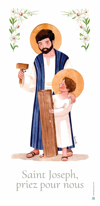 BÂCHE GRAND FORMAT SAINT JOSEPH - Laure Th.Chanal Illustrations