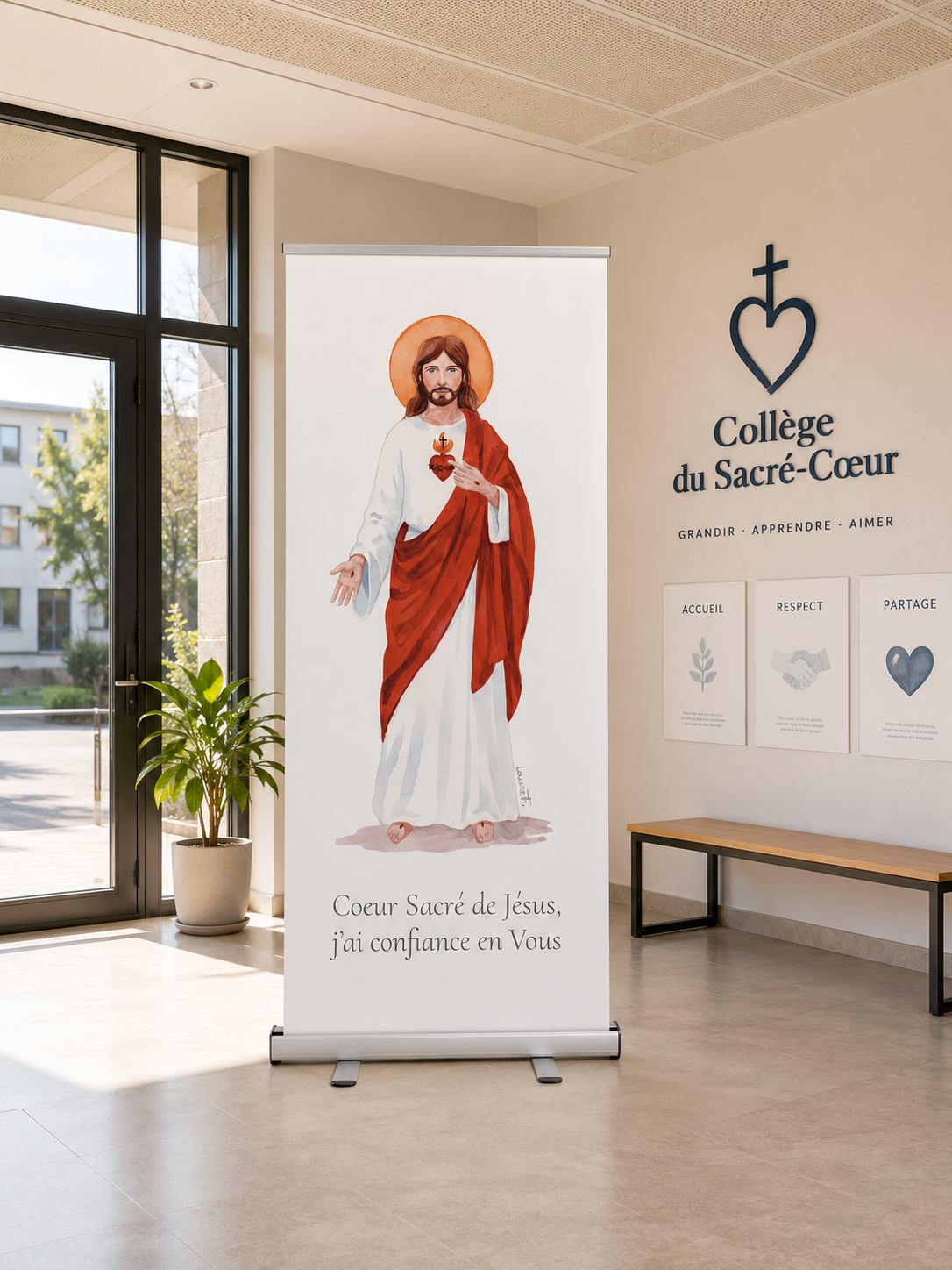 BÂCHE ILLUSTREE SACRE COEUR