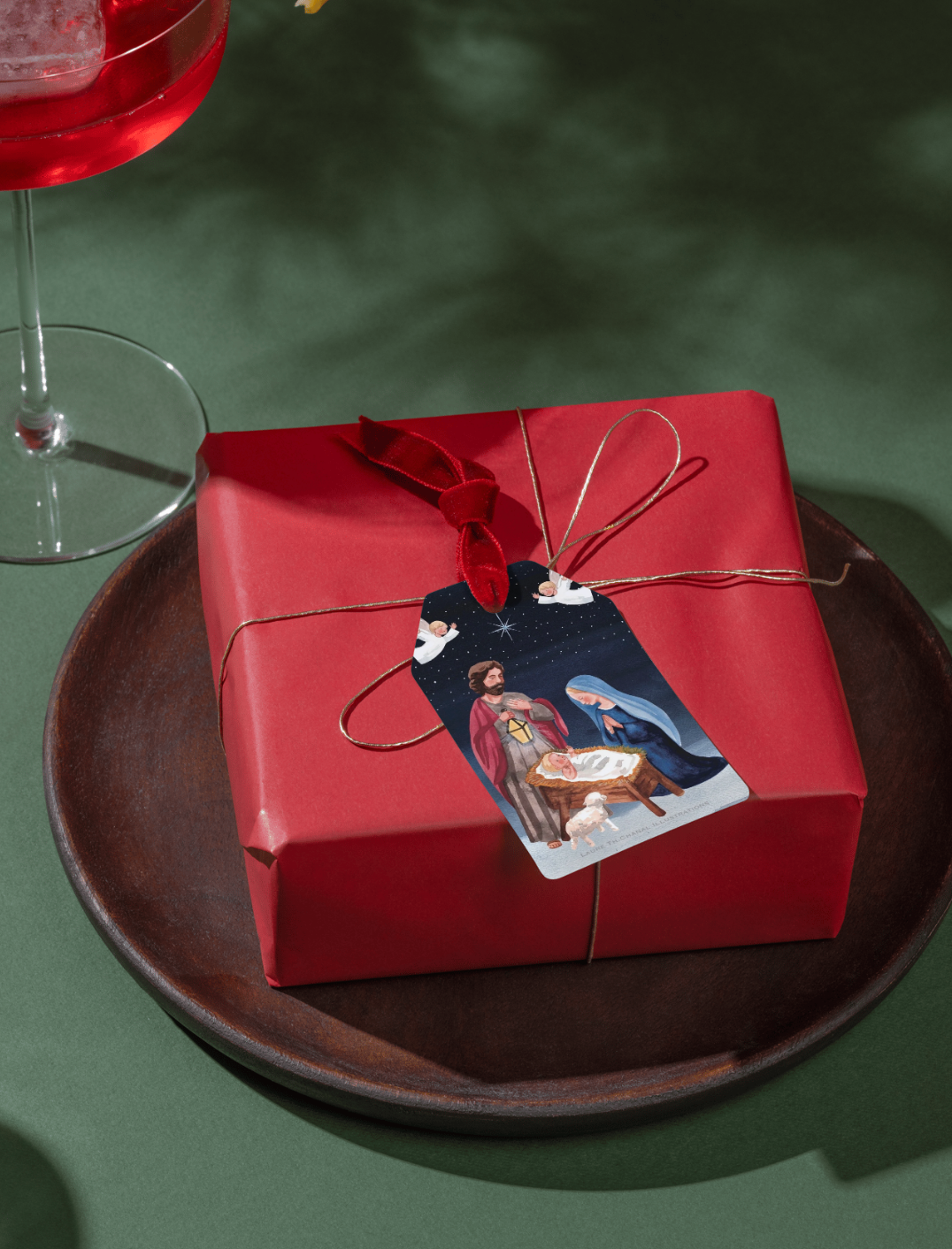 CARTE DE NOËL "MARIE, TU AS PORTE CELUI QUI PORTE TOUT"