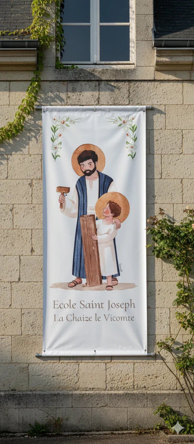 BÂCHE GRAND FORMAT SAINT JOSEPH - Laure Th.Chanal Illustrations