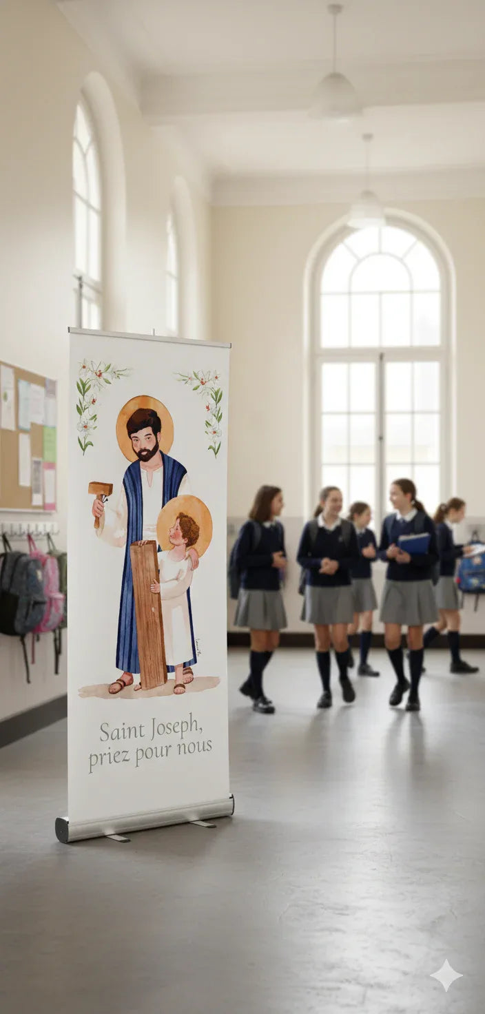 BÂCHE GRAND FORMAT SAINT JOSEPH - Laure Th.Chanal Illustrations