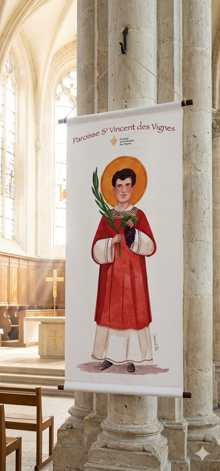 BÂCHE ILLUSTREE SAINT PATRON SUR-MESURE