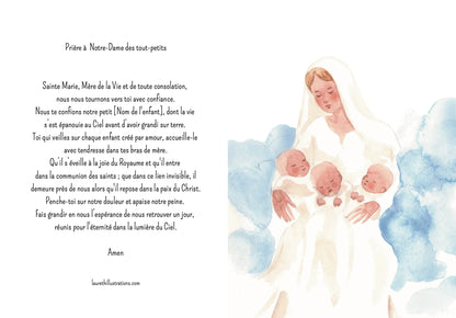 CARTE PRIERE A ND DES TOUT-PETITS - Laure Th.Chanal Illustrations