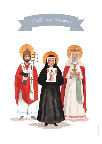 AFFICHE DES SAINTS DE LA FAMILLE
