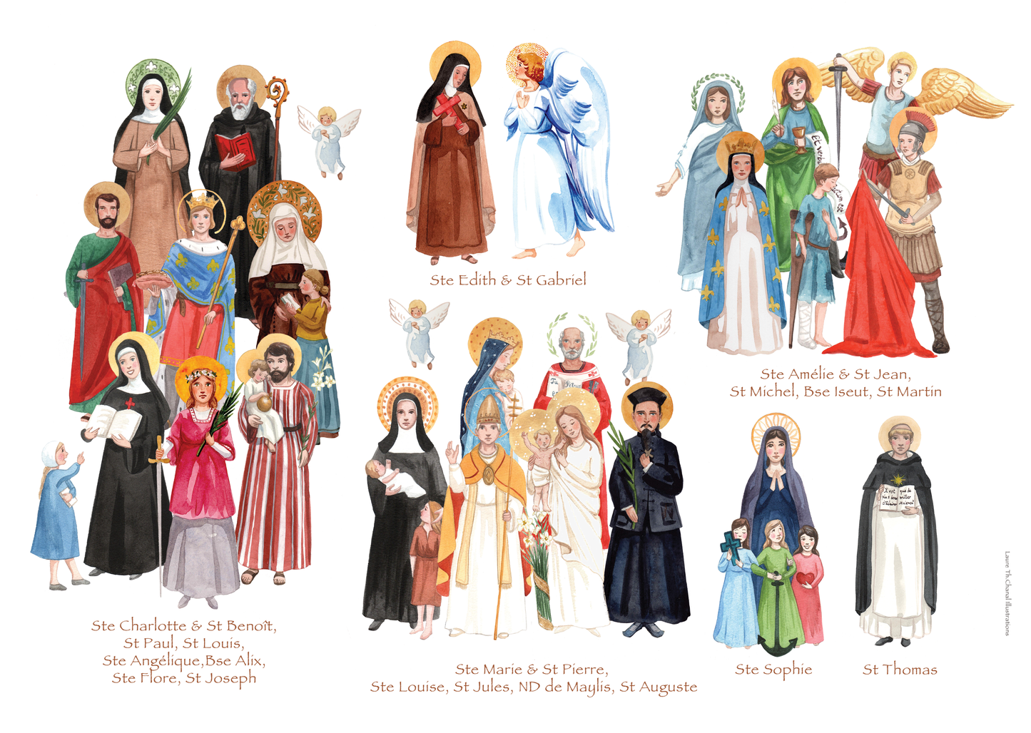 AFFICHE DES SAINTS DE LA FAMILLE