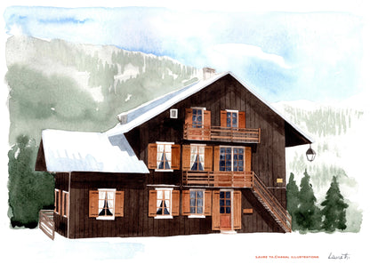 AQUARELLE ARCHITECTURE/PAYSAGE - Laure Th.Chanal Illustrations