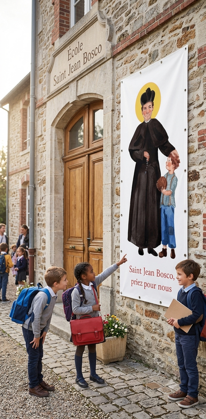 BÂCHE ILLUSTREE SAINT JEAN BOSCO