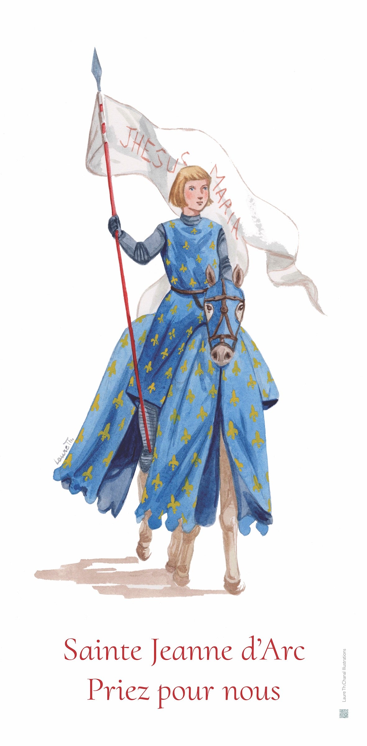 BÂCHE ILLUSTREE SAINTE JEANNE D'ARC