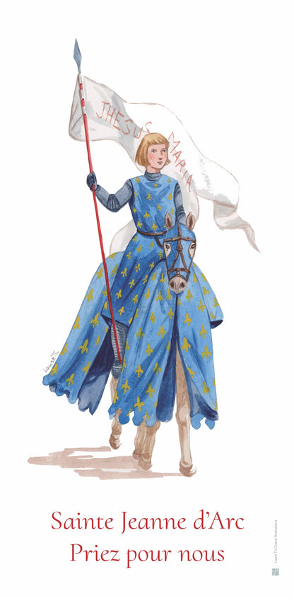 BÂCHE ILLUSTREE SAINTE JEANNE D'ARC