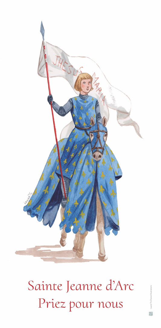 BÂCHE ILLUSTREE SAINTE JEANNE D'ARC