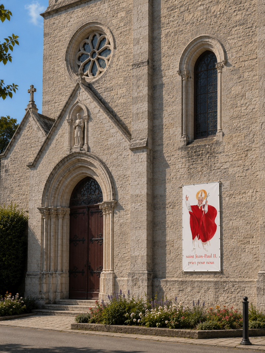 BÂCHE ILLUSTREE SAINT JEAN-PAUL II